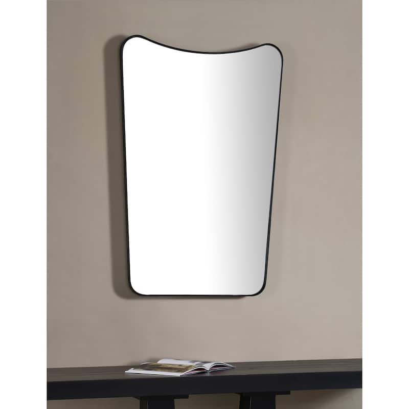 Renwil Nashua Framed Matte Black Mirror - Large