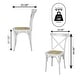 preview thumbnail 29 of 38, Colmar Classic Traditional X-Back Wood Rattan Dining Chair, Natural (Set of 2) by JONATHAN Y