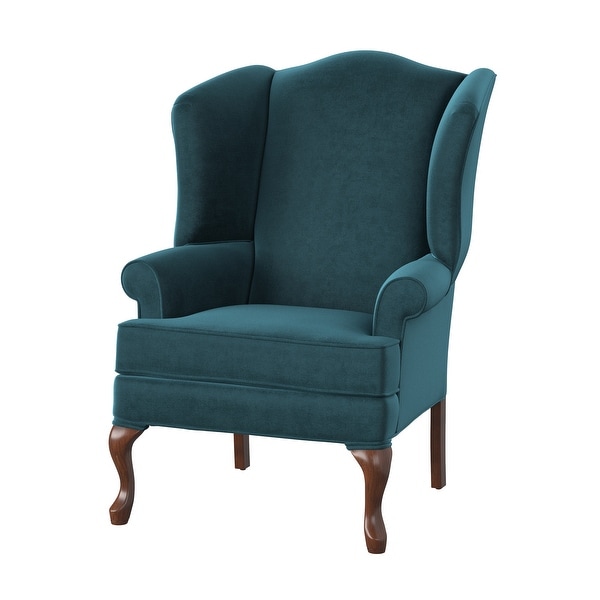 Queen anne wingback chair cheap