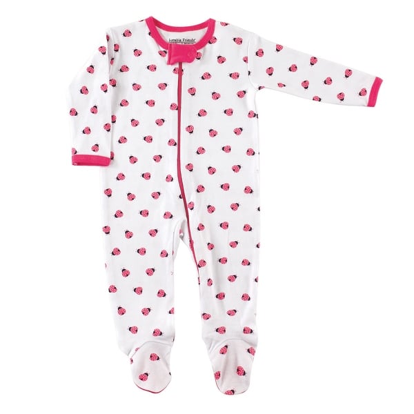 slide 1 of 1, Luvable Friends Baby Girl Cotton Sleep and Play 1pc, Lady Bugs 0-3 Months - Lady Bugs