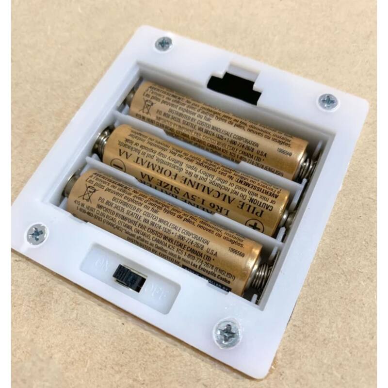 24" x 18" White Brown Christmas at the Cabin Wall Art Remote Control