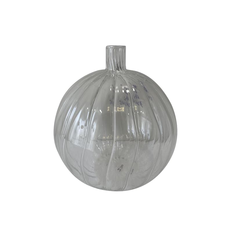 Swirl Glass Tabletop Vase - 5.5" - Clear