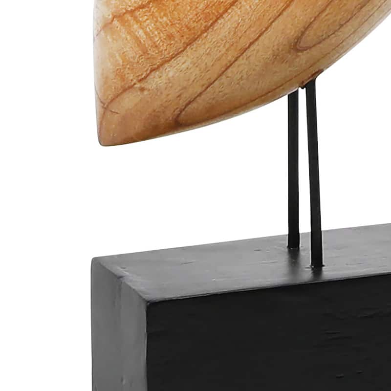 Folley Albasia and Jempinis Tropical Wood Hand Carved Bird Figure, Flying
