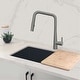 preview thumbnail 1 of 39, STYLISH Kitchen Sink Faucet Single Handle Pull Down Dual Mode Lead Free - Faucet Height: 17" | Spout Height: 9 1/2"