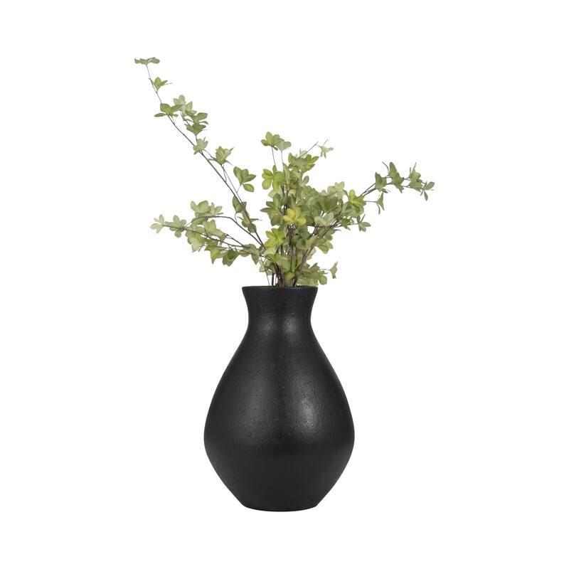 Sagebrook Home Terracotta, 19" Unique Vase, Round, Textured, Serenity/Mysterious, Ideal gift