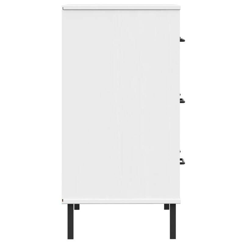 vidaXL Sideboard Chest of Drawers Storage Cabinet with Drawers Solid Wood OSLO - 30.3" x 15.7" x 31.3"