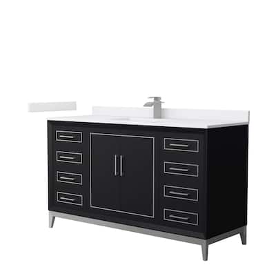 Marlena 60-Inch Single Vanity Set, Cultured Marble Top
