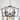 6-Light Classic Candlestick Hanging Linear Chandelier Lighting for Kitchen Island