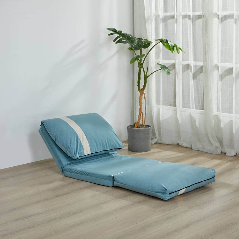Adjustable Floor Sofa Bed for Adults & Pets - 6-Position Foldable Design with Corduroy Upholstery