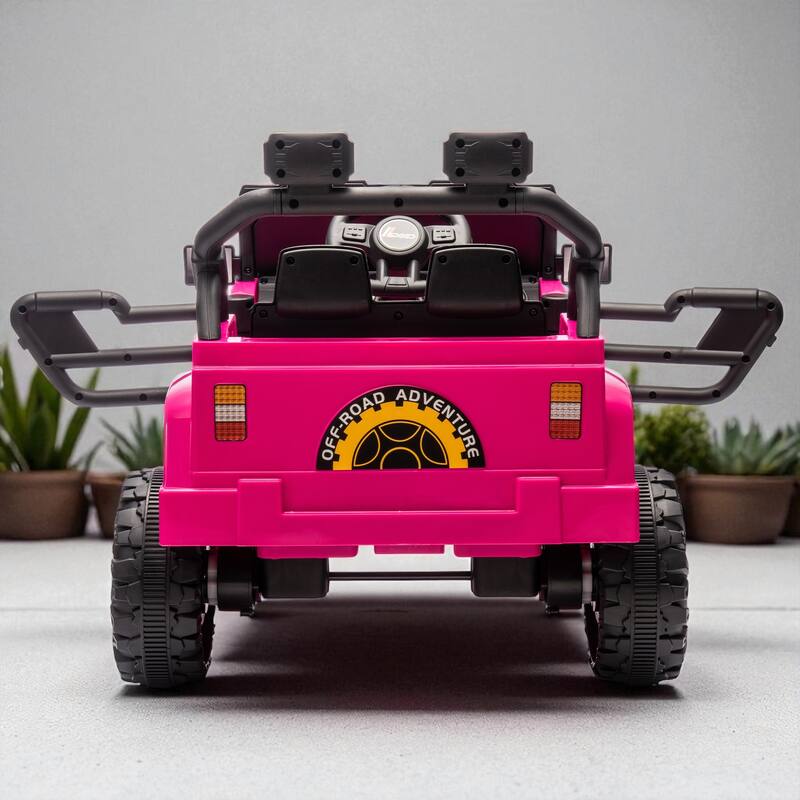 12V Kids Ride-On Car with Remote Control, Dual Drive, Bluetooth, MP3, Four-Wheel Suspension, Headlights for Ages 2-4