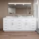 Option White / Giotto Quartz Top / Brushed Nickel
