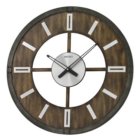 Nari Ash Veneer Large Wall Clock - N/A
