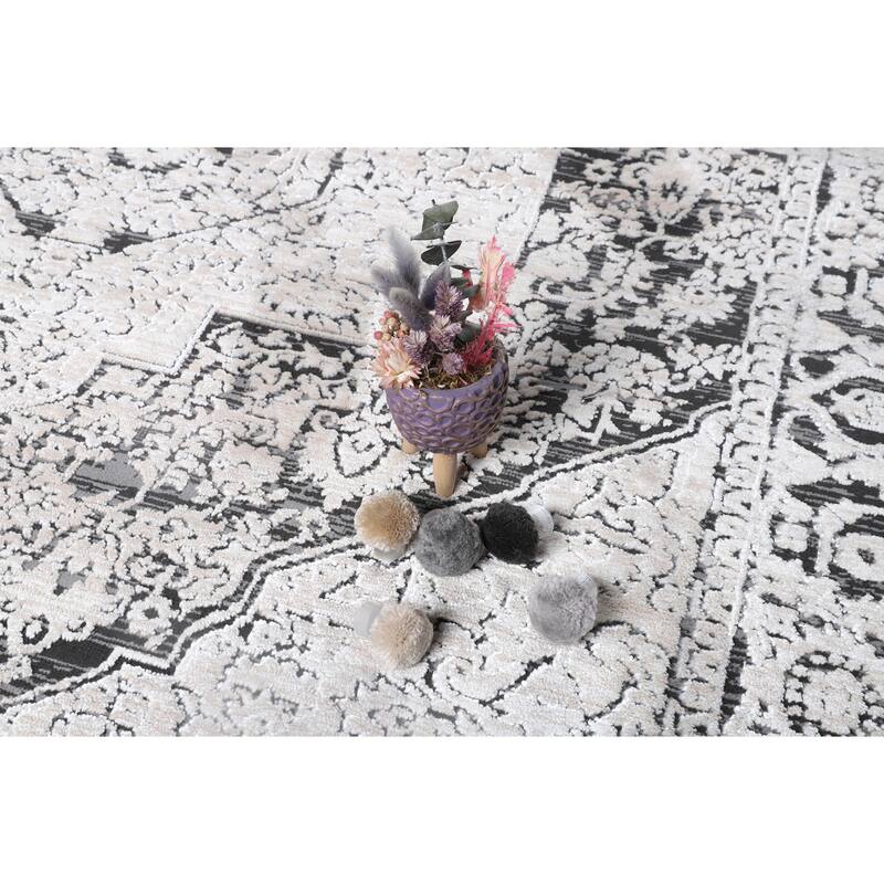 Ray Collection Modern Abstract Oriental Area Rug