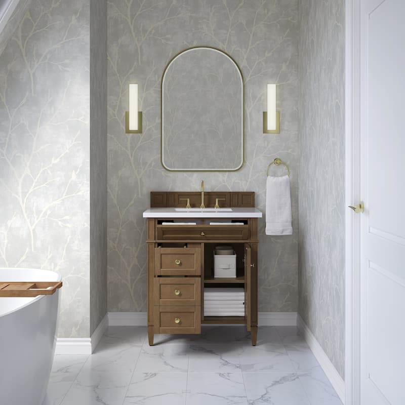 James Martin Vanities 655-V30-3WZ Brittany 30" Free Standing Single