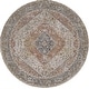 preview thumbnail 4 of 15, Domani Opulence Distressed Persian Area Rug 7'10" Round - Rust