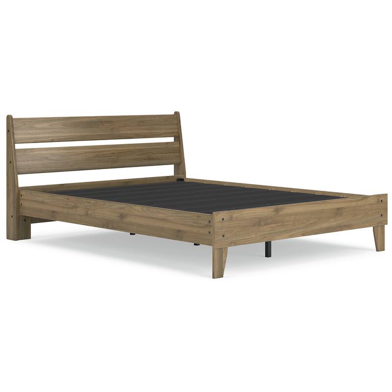 Signature Design by Ashley Deanlow Brown Platform Panel Bed