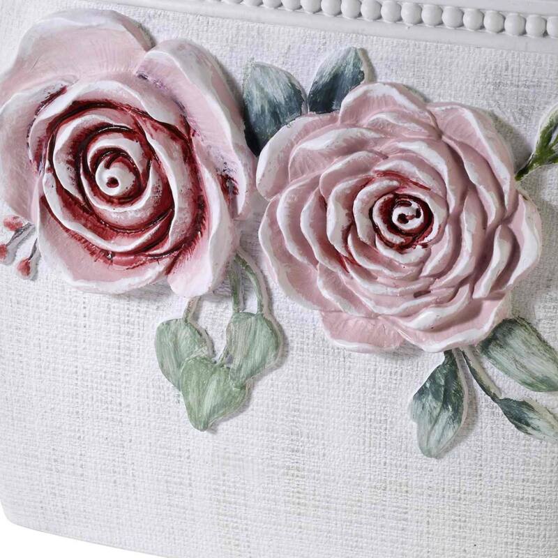 Avanti Linens Spring Garden Tissue Cover - White - Tissue Cover