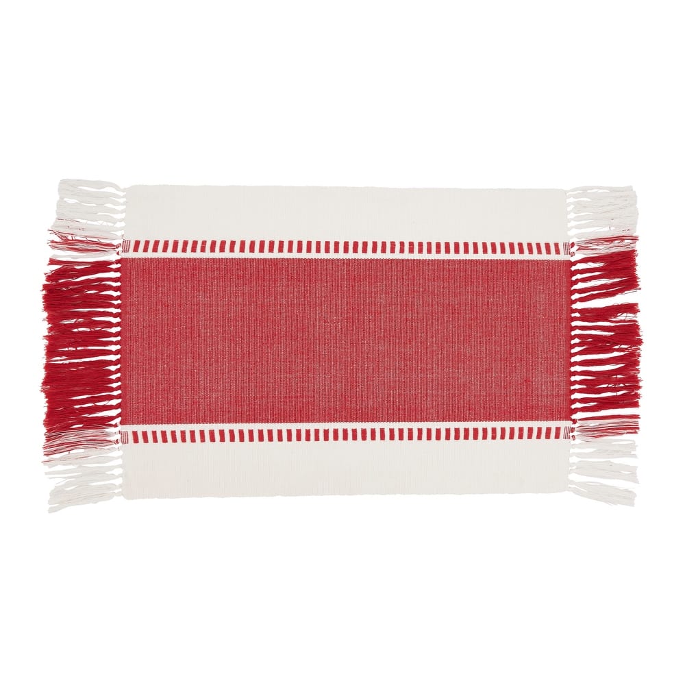 Tassel Trimmed Stripe Placemat (Set of 4)