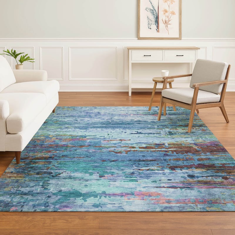 Premium Washable Super Soft Abstract Ombre Mayfield Rug