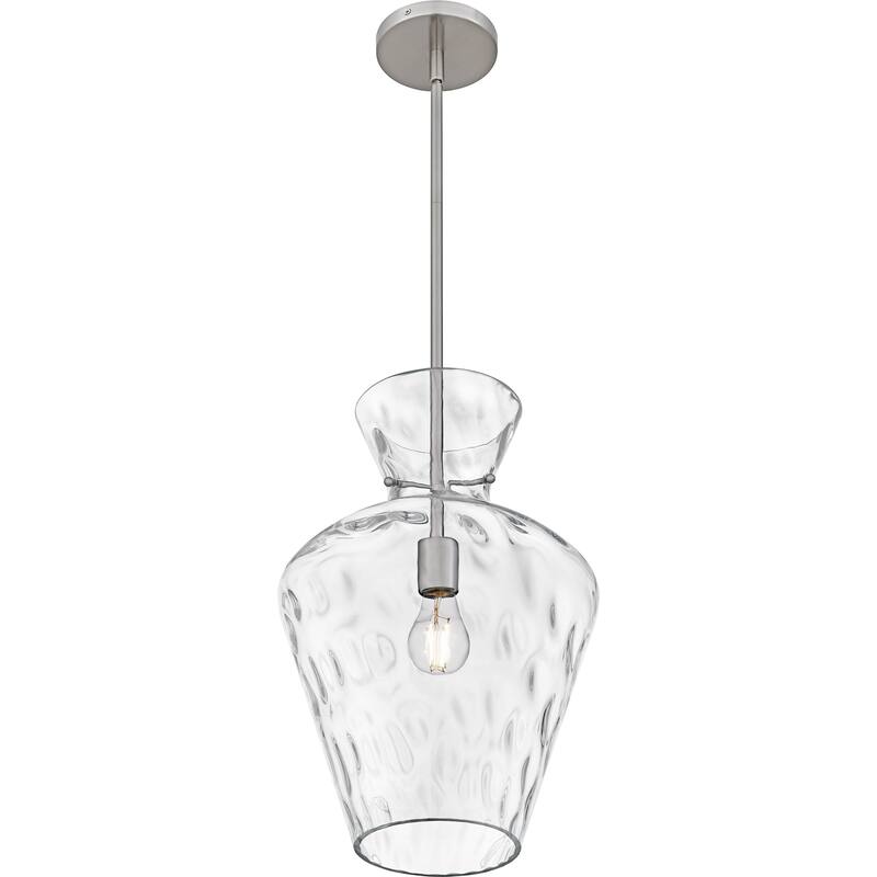 Hollis 1-Light Brushed Nickel Pendant