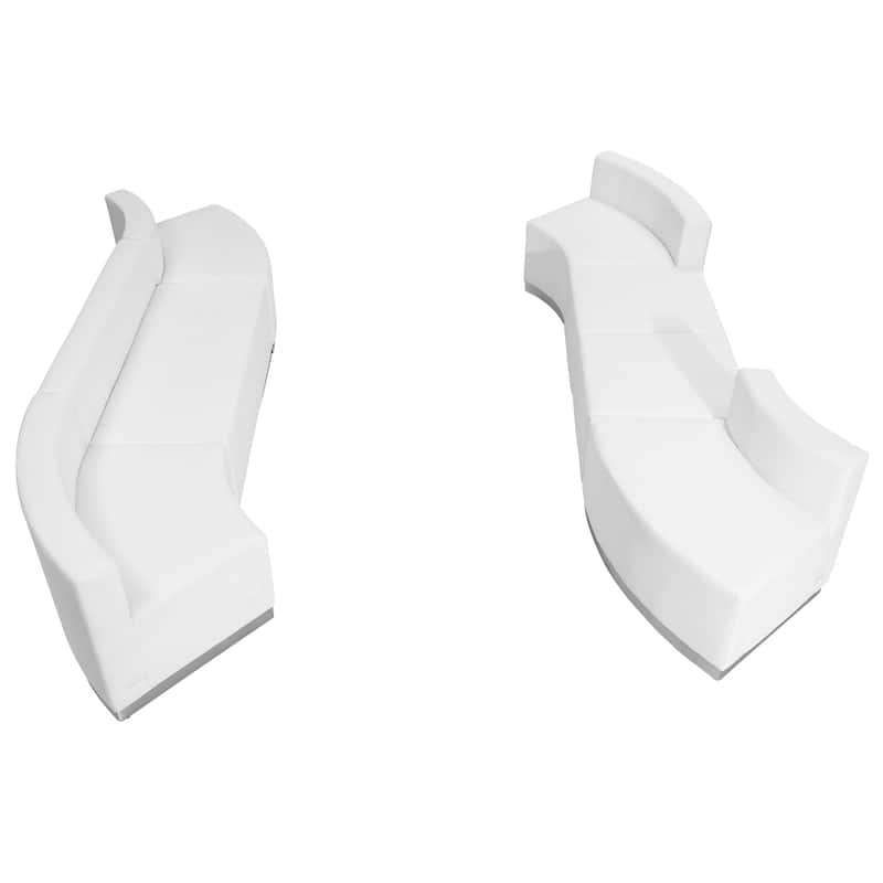 7 PC LeatherSoft Modular Reception Configuration w/Taut Back &Seat