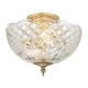 preview thumbnail 1 of 12, Milton 2 Light Olde Brass Semi Flush Mount - 10'' W x 10'' H 10'' W x 10'' H