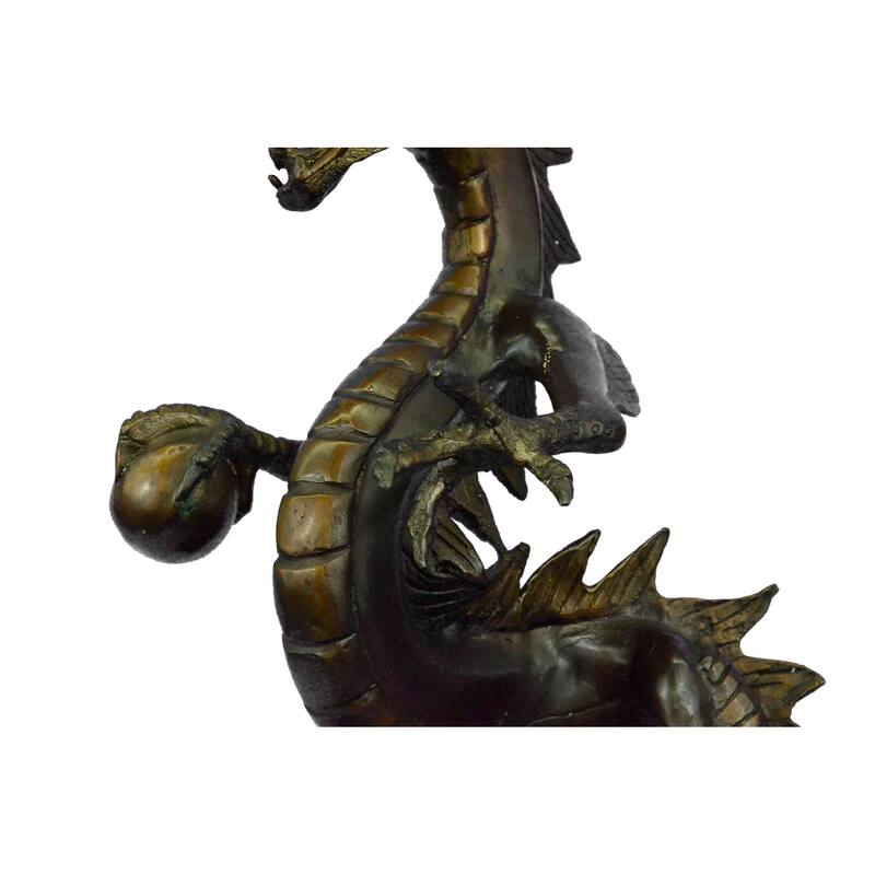 Original Limited Edition Signed Dragon By Thomas Bronze Sculpture Marble Statue