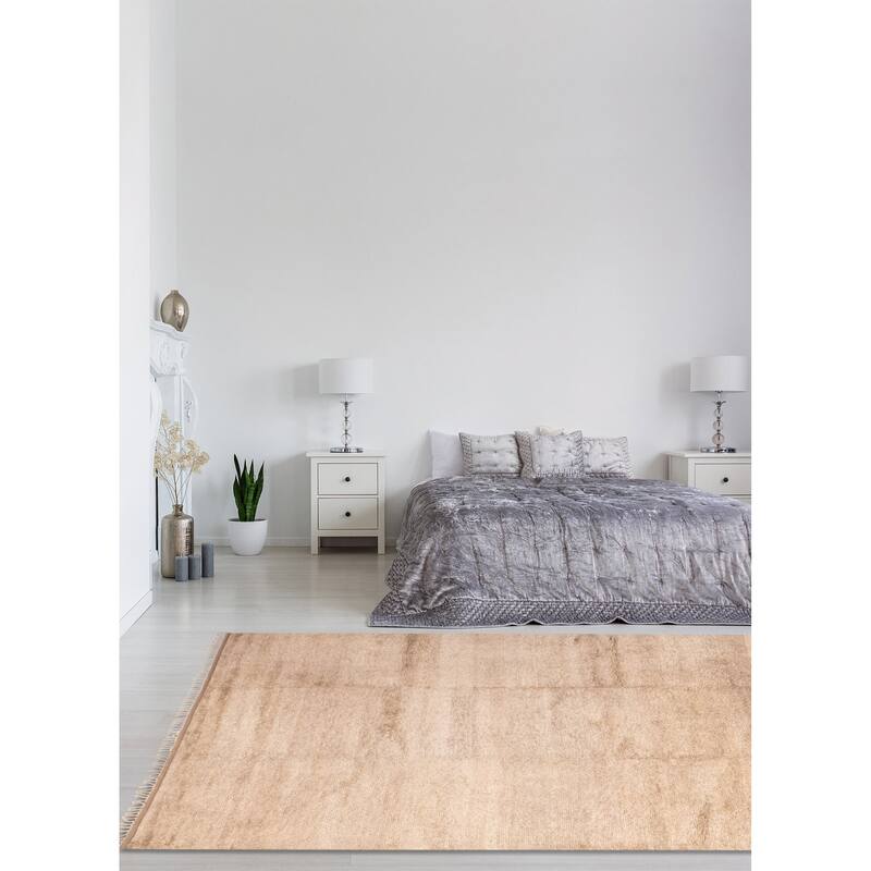 ECARPETGALLERY Hand-knotted Pak Finest Gabbeh Khaki Wool Rug - 10'3 x 13'3