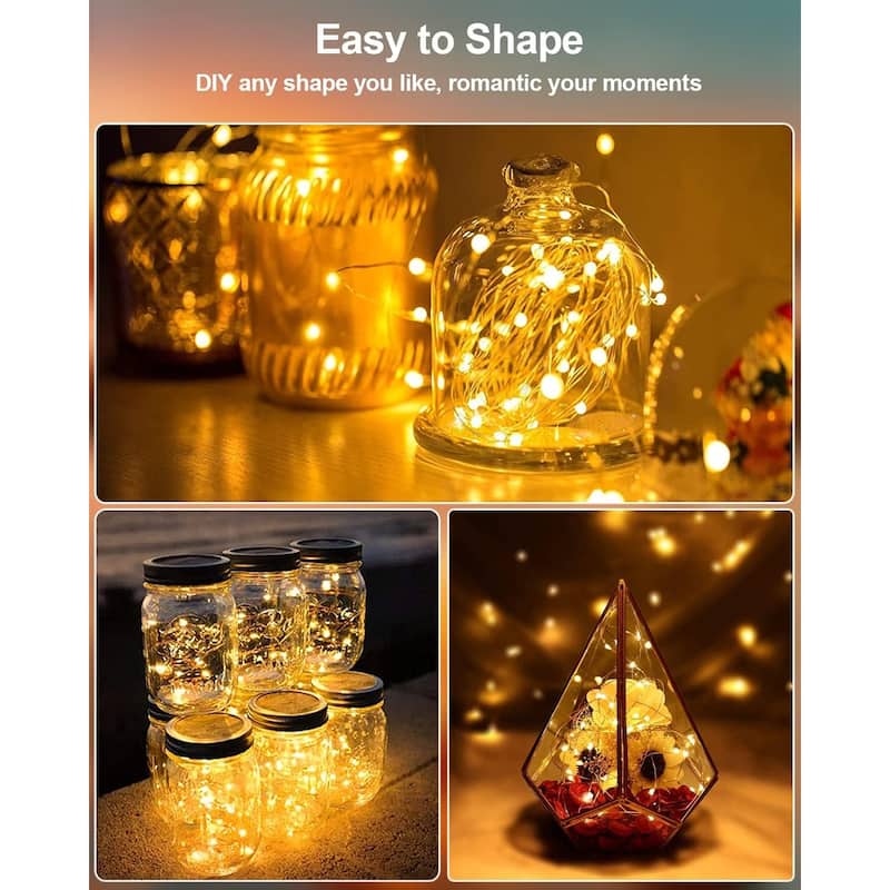 Fairy Lights Battery Operated LED Mini String Lights Twinkle-2 Pack ...