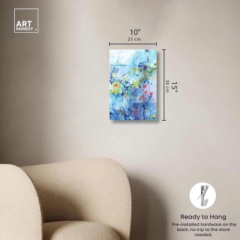 Heavenly Blue II Acrylic by Art Remedy, Ready to Hang