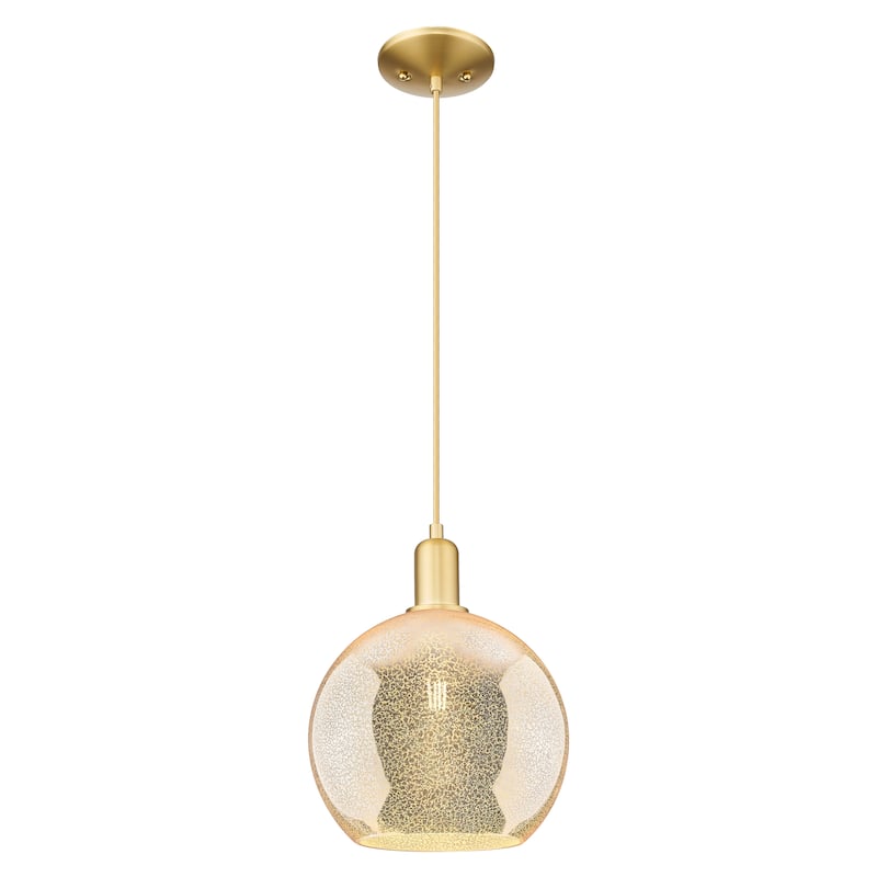 Innovations Lighting Endless Possibilities Arcadia - Athens - 1 Light 10" Cord Hung Mini Pendant - Mercury/Satin Gold