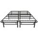 preview thumbnail 4 of 3, Black Steel Twin Platform Bed Frame with 14 Inch Underbed Storage and Tool-Free Assembly