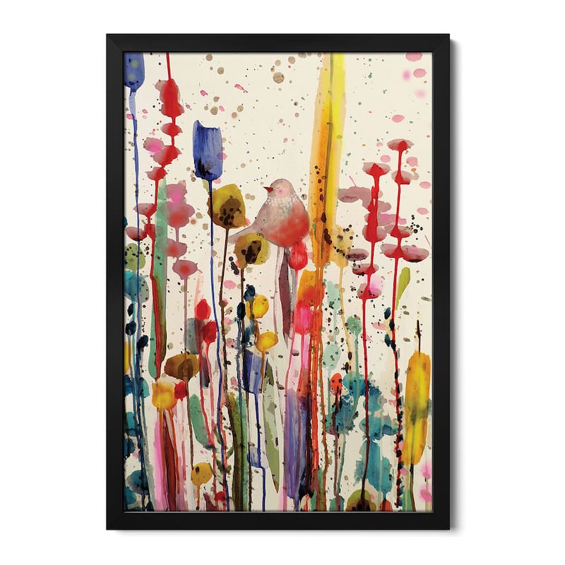 Ce Doux Matin Premium Framed Poster by Sylvie Demers - Black - 16x24x1