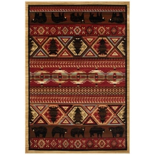 Lodge Bear Area Rug GFTOMA10486