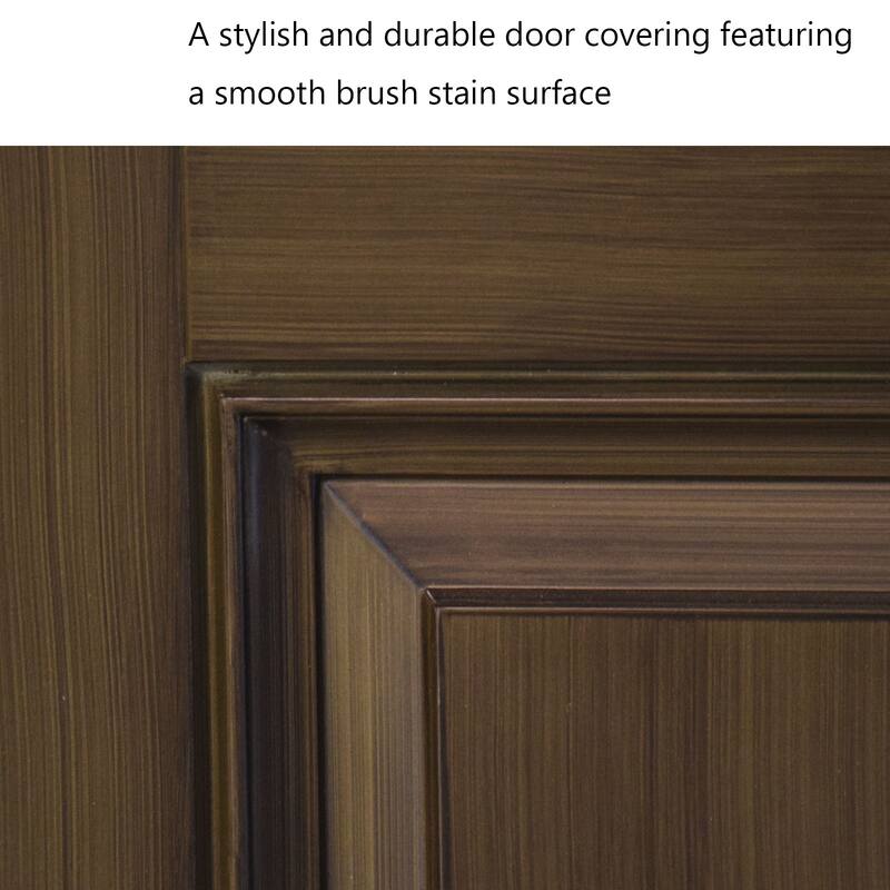 36 x 80 Smooth Fiberglass Entry Door,New Packaging Vinyl Frame, 3/4 View Frosted Glass, Right Hand Inswing Knock-Down Door