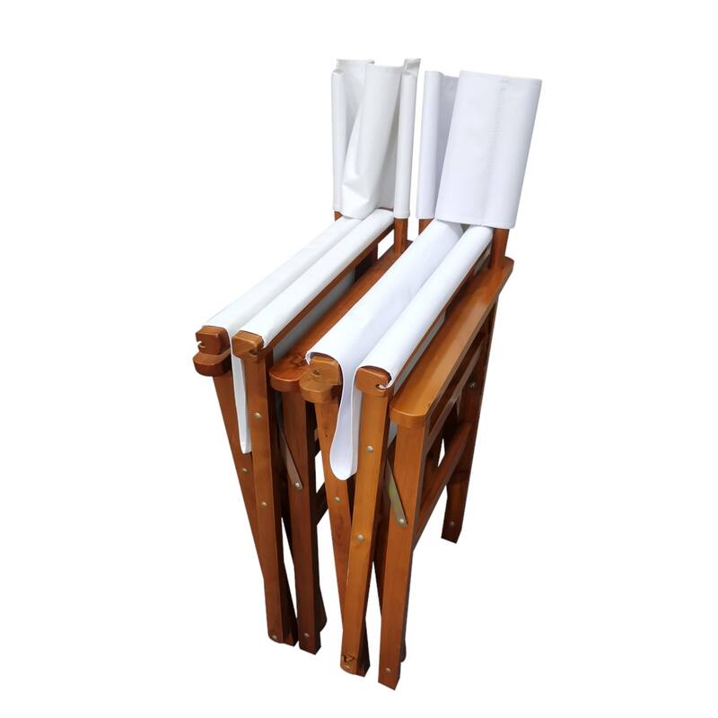 Outdoor Folding Chair Wooden Director Chair (Set of 2)