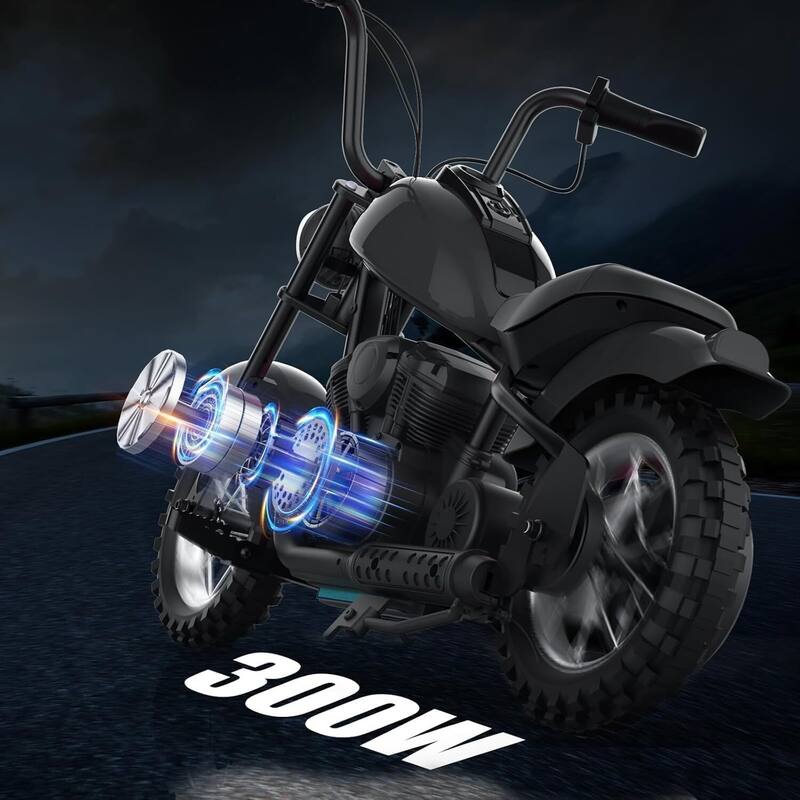 Electric Off-Road Motorcycle, Ride on Toy Dirt Bike for 13+ Kids Best Gift