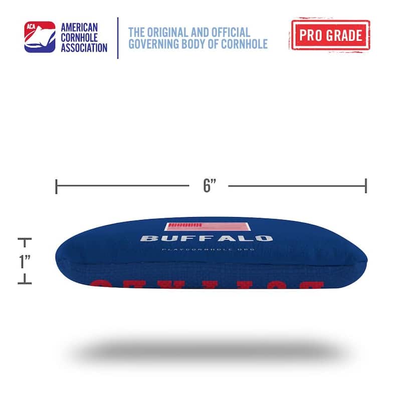 Buffalo Football Blue Dual Sided Cornhole Bags