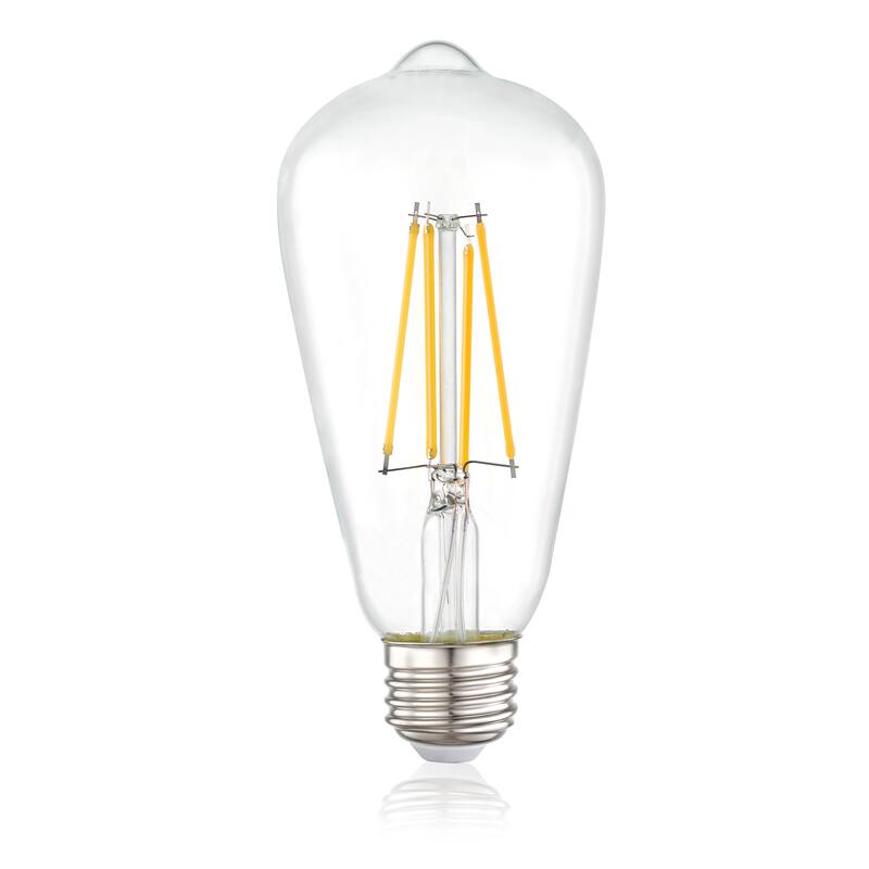 Light Society Aquella ST21 Shape LED Filament Light Bulb (Set of 4) - Clear