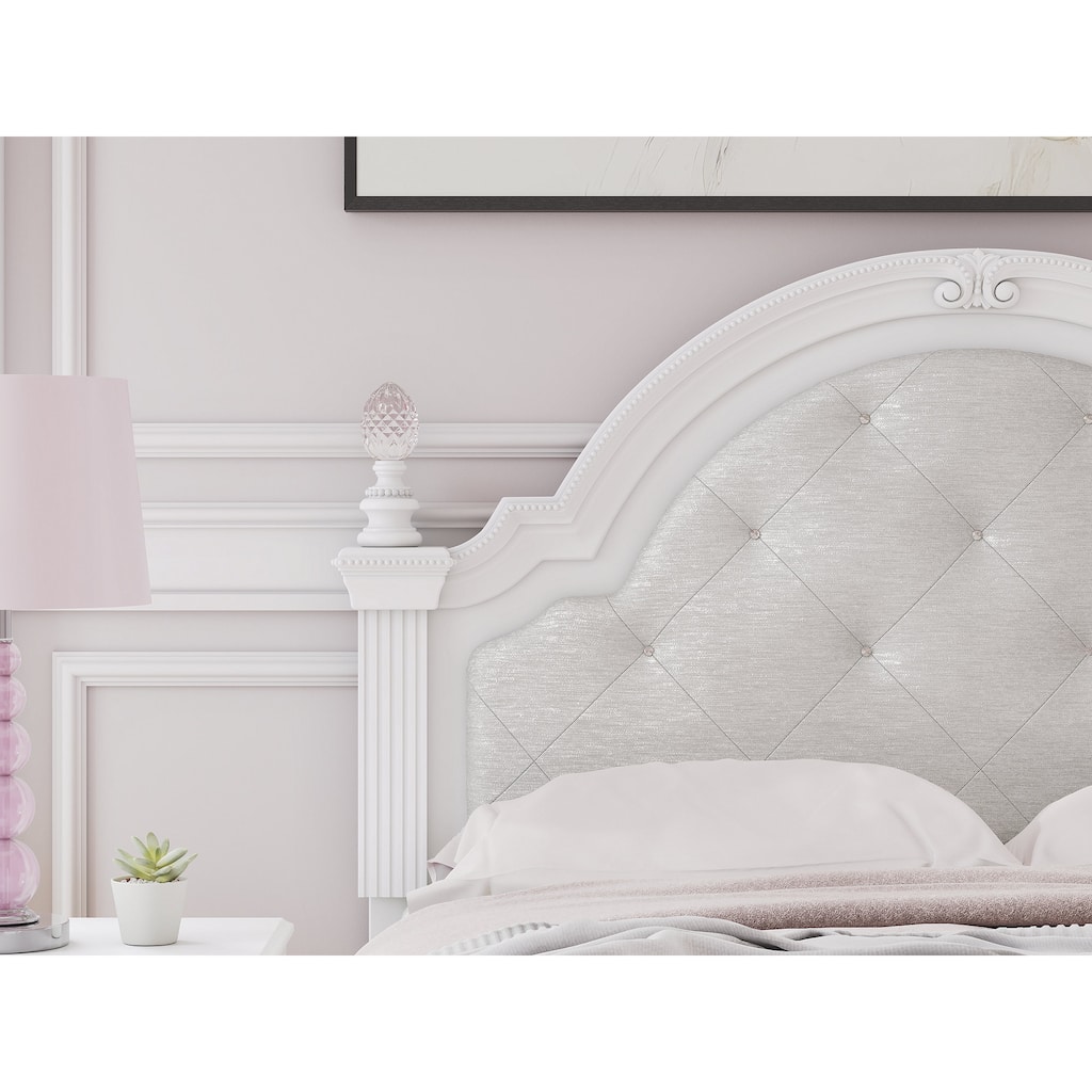 Signature Design by Ashley Trindura White Full Upholstered Panel Headboard