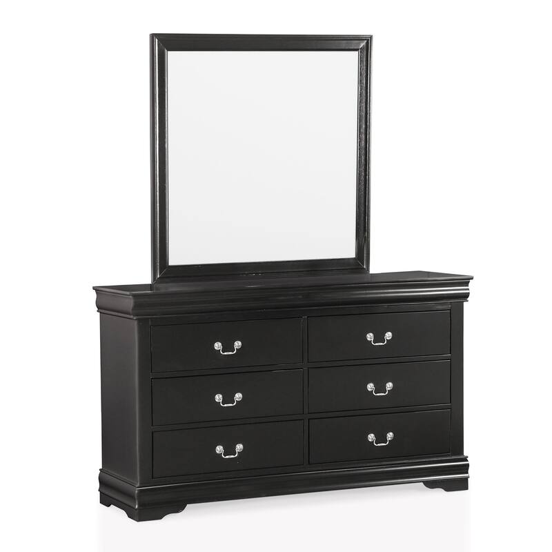 Furniture of America Mayday Traditional Solid Wood Kids 4-Piece Sleigh Bedroom Set