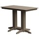 preview thumbnail 8 of 40, Poly Lumber Bar Table 5' - Weathered Wood