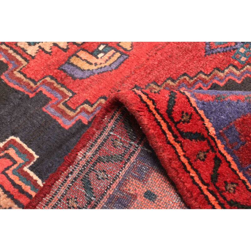ECARPETGALLERY Hand-knotted Andelz Red Wool Rug - 4'5 x 7'1