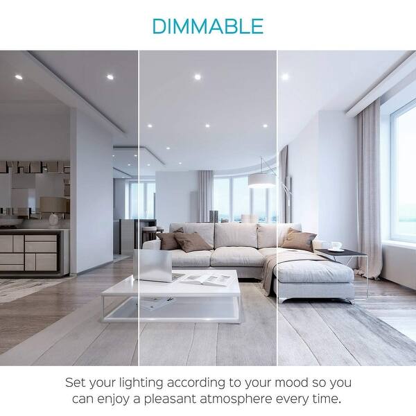 Luxrite 3 Inch Ultra Thin Led Recessed Light With Junction Box 7w Dimmable 450 Lumens Ic Rated Damp Rated 4 Pack On Sale Overstock 28866778 5000k Bright White