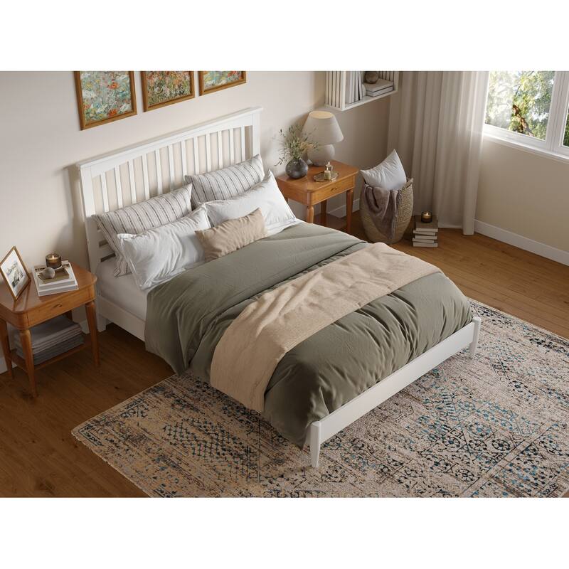 Becket Solid Wood Low Profile Platform Bed with Matching Footboard