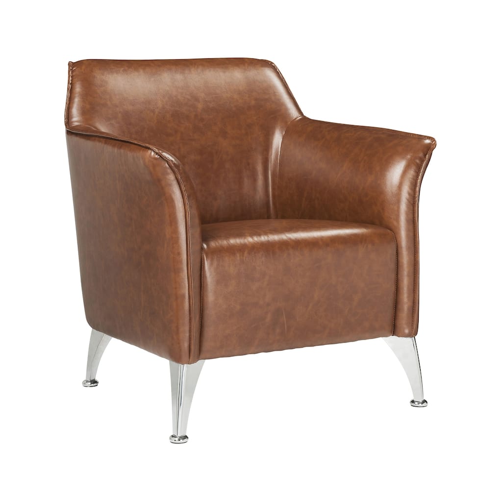 ACME Teague Flared Arm Accent Chair in Brown