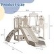 preview thumbnail 15 of 13, Indoor Toddler Kids Slide Playground for Age 1-4 with Swing, Climbing