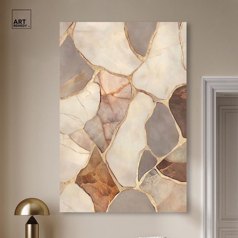 Textured Earthy Tones III Canvas by Art Remedy, Gallery Wrapped
