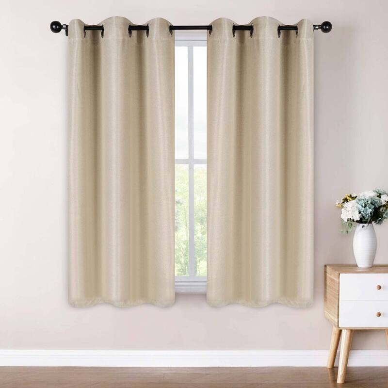 Superior Jaxon Washable Room Darkening Curtains, Set of 2 Panels