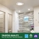 preview thumbnail 3 of 13, Akicon Bathroom Fan with Light, 90 CFM, 1.5 Sones Exhaust Fan, Dimmable 3CCT LED Light with Night Light